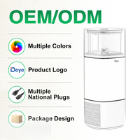 Meilleur humidificateur 2 en 1, réservoir d'eau de 6 L, débit de 1500 ml/h, purificateur d'air portable et humidificateur