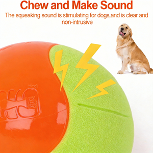 Juguete Oficial <span class=keywords><strong>FIFA</strong></span> para Mascotas con Licencia Oficial de la Copa Mundial de la <span class=keywords><strong>FIFA</strong></span> 2026, 3 Piezas, Juguete para Perros con Sonido, Pelota de TPR Interactiva para Jugar a Traer y Devolver - Product Image 3