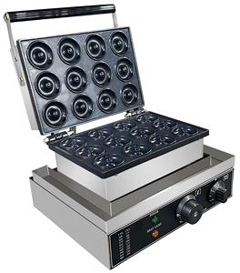 Macchina per Ciambelle/<span class=keywords><strong>Waffle</strong></span> a 12 Cavità 220V 1.75KW Alta Potenza Compatta per Panetterie e Caffetterie - Product Image 5