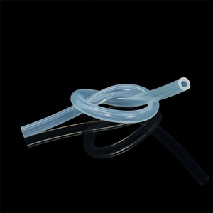 耐熱性プラチナ硬化ゴム製喫煙パイプ飲料パイプ水ギセルシリコーンクリアホース - Product Image 1