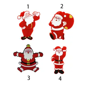 Christmas Santa Claus tree PVC USB flash drive 2.0 Xmas gift for promotion 32gb 3.0