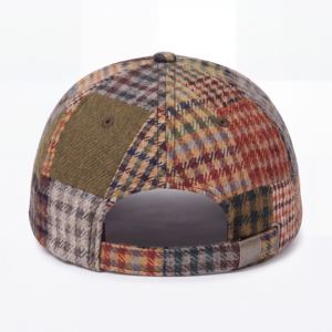Gorra de Béisbol de Lana con Etiqueta Tejida y Logotipo Personalizado al por Mayor, Estilo Vintage Retro, 6 Paneles, Estructurada, con Visera Curva - Product Image 6