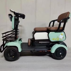 รถกอล์ฟไฟฟ้าคุณภาพสูง 600W 60V ระยะไกล 14 นิ้ว รถสามล้อไฟฟ้าสำหรับครอบครัว สกู๊ตเตอร์ไฟฟ้า 4 ล้อ - Product Image 2