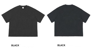 חולצת טי קצרה בגזרה רחבה לגברים, בצבע אחיד, עם כתפיים נמוכות, בסגנון קז'ואל לקיץ, להזמנה אישית עם MOQ נמוך, ללבוש רחוב סִגְנוֹן - Product Image 6