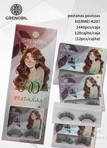 Pestañas postizas Grenobil 8D de 0.07 mm, imitación de visón, banda invisible, tira completa para mujeres - Product Image 3