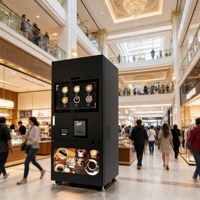 Distributeur automatique de café intelligent avec écran tactile de 32 pouces, fonction SDK, paiement par carte de crédit et pièces, conforme ADA, franke