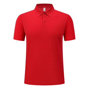 เสื้อโปโลแขนสั้นต้านเชื้อแบคทีเรียไร้รอยต่อ ยูนิเซ็กส์ ชุดทำงานฤดูร้อน สีฟ้า สีขาว สีดำ สีกรมท่า สีแดง สีเบจอ่อน สีเทา - Product Image 5