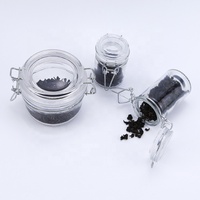 Bocal de stockage en verre Couvercle transparent Emballage artisanal personnalisé Bouteille en verre