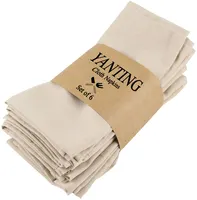30*45 अमेज़न गर्म बिक्री cheesecloth नैपकिन पॉलिएस्टर कपास कपड़ा नैपकिन शादी खाने की मेज सजावट नैपकिन