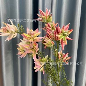 Bouquet de fleurs artificielles en soie, haute simulation, pour mariage et décoration intérieure, violet foncé, vert herbe, rose, réutilisable - Product Image 2