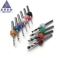 Outil de découpe CNC OEM, foret micro en carbure poli de 0,05 mm à 3,175 mm, queue de 3,175 mm pour PCB