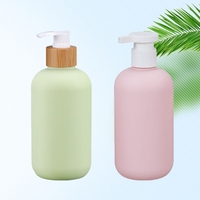 Belle bouteille vide de conditionneur de shampooing en plastique HDPE rose 100ml 200ml 260ml pompe à lotion récipient d'emballage cosmétique
