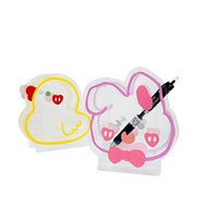 Support de rangement en acrylique, porte-stylo en forme d'animal mignon, design créatif et irrégulier, pour bureau, papeterie, cosmétiques, rangement de pinceaux