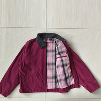 Veste de travail d'hiver personnalisée pour homme, style vintage, en toile enduite lavée, respirante, avec fermeture éclair sur le devant, style décontracté Detroit, poids moyen, en polyester