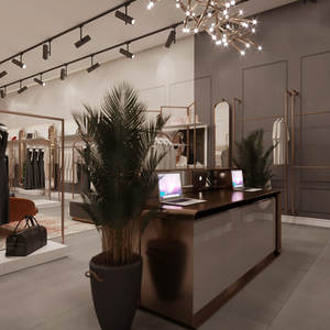 Soporte de exhibición de ropa con logotipo personalizado Tienda de ropa de moda Estante de exhibición de metal Estantes de exhibición de <span class=keywords><strong>boutique</strong></span> de madera - Product Image 3