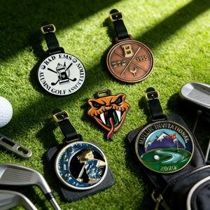Etiqueta de Bolsa de Golf Personalizada con Patrones Variados, Precio Económico, Personalización Profesional de Proveedor <span class=keywords><strong>Oro</strong></span> - Product Image 1