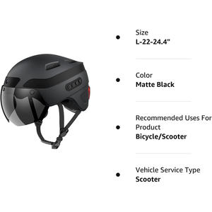 <span class=keywords><strong>Casco</strong></span> Impermeable con Función Inteligente y Estable, <span class=keywords><strong>Casco</strong></span> de Montar <span class=keywords><strong>para</strong></span> Scooter Eléctrico, <span class=keywords><strong>Casco</strong></span> de Ciclismo de Carretera - Product Image 2
