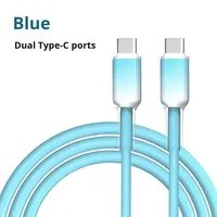 Kabel Data Pengisian Cepat Tipe-C ke Tipe-C 120W dengan Konduktor Tembaga Murni, Selubung TPE, dan Kompatibilitas Silikon untuk 15/16/17 Pro Max