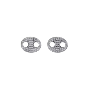 Brincos de Cruz com Zircônia Cúbica Micro Hiphop, Joias de Moda para Mulheres e Homens - Product Image 3