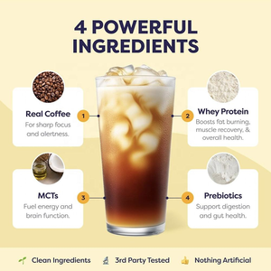 Caffè Proteico OEM Direttamente dalla Fabbrica 356g/sacchetto - Polvere di Caffè Biologico ad Alto Contenuto Proteico <span class=keywords><strong>in</strong></span> Bustine - Product Image 4
