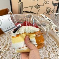 Jouet sensoriel anti-stress en silicone de qualité alimentaire, type slime beurre et boue séchée, à presser, en forme de gâteau à la crème aux fraises en boîte