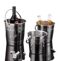 Barre en acier inoxydable barre de musique Ktv extérieur Portable seau à glace glace bière boisson jus Snack seau