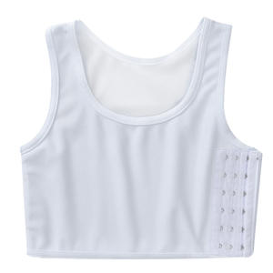 Wholesale Women Plus Size Sports <strong>Bra</strong> Breathable Round Neck Chest <strong>Binder</strong> Short Corset Shaping <strong>Bra</strong> - Product Image 5