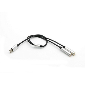Type C To 3.5mm Audio <b>Splitter</b> <b>Cable</b> Metal Connector For Headphone Sharing Dual Output - Product Image 4