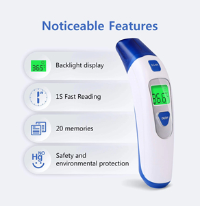 <span class=keywords><strong>Thermomètre</strong></span> frontal et <span class=keywords><strong>auriculaire</strong></span> infrarouge sans contact électrique Univer Health EF-100A pour adultes et bébés, numérique, sans contact, CE - Product Image 2