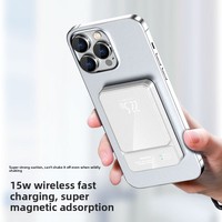 Batería Externa Magnética de 10000mAh, Carga Rápida de 22.5W, Ultra Delgada, Portátil, con Cable e Inalámbrica