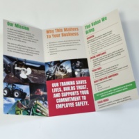 Manuel de l'utilisateur d'impression de brochure pliante personnalisée A4 pour les entreprises