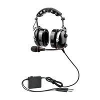 Casque de pilote à réduction de bruit active ANR avec double connecteur GA pour avions généraux