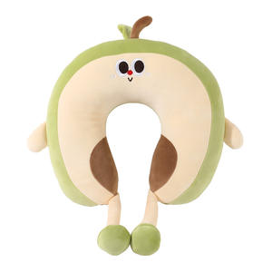 Almohada de Viaje en Forma de U de la Serie Fruit, 28x26x14cm, Almohada Portátil para Adultos, Cojín Suave de Algodón PP - Product Image 1