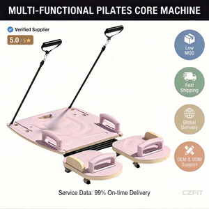 Multi-Functional Pilates <b>Mat</b> with Horizontal Pull Function, Foldable Yoga Stretching <b>Board</b> for Core Workout, Model CZ-PB01 - Product Image 1