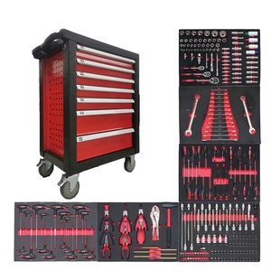 CE طقم أدوات تصليح السيارات من الفولاذ المقاوم للصدأ صندوق لف عجلة/خزانة/عربة/عربة/تصنيع المعدات الأصلية Caja De Herramientas - Product Image 4