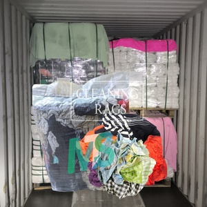 Multicolor Reclaimed Absorbent Cleaning Wipes Cotton Rags for Effective Cleaning Cotton Knit Rags - Product Image 1