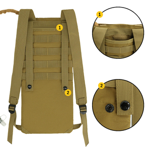 Sac <span class=keywords><strong>à</strong></span> <span class=keywords><strong>eau</strong></span> tactique 3L Réservoir d'<span class=keywords><strong>eau</strong></span> TPU Vessie MOLLE Sac <span class=keywords><strong>à</strong></span> dos d'hydratation pour la randonnée, le cyclisme et l'escalade Gilet de course - Product Image 4