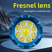 Nouvelle lampe torche rechargeable LED COB d'ambiance pour le camping, grande puissance 20W, batterie 26650, longue autonomie, éclairage 2000lm, idéale en cas d'urgence