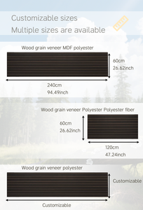 Panneau acoustique en bois à lattes ignifuge moderne certifié CE, panneau d'absorption acoustique pour école, auditorium, bureau, chambre, hôtel - Product Image 5