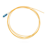 10pcs Per Bag 0.9mm 2.0mm 9/125 Sm Simplex Lc Upc/pc 1meter Tight Buffer Fiber Optic Pigtail Optical Fiber Patch Cored