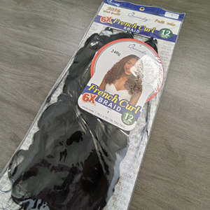Offre Exceptionnelle : Cheveux au <span class=keywords><strong>Crochet</strong></span> Bouclés à la Française 6X de 12 Pouces, Pré-Bouclés, Ondulés Souples, Sans Perte ni Enchevêtrement, Commande en Gros Abordable - Product Image 2