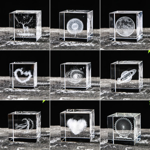 Graveur photo 2D 3D en cristal Holy Laser, portrait personnalisé pour animal de compagnie sur verre et acrylique, machine de gravure laser, cube en verre - Product Image 6