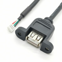 Placa base del chasis de la computadora 9pin a USB2.0 USB3.0 cable de extensión de doble puerto 9Pin a doble puerto USB arriba abajo cable de cobre de dos puertos
