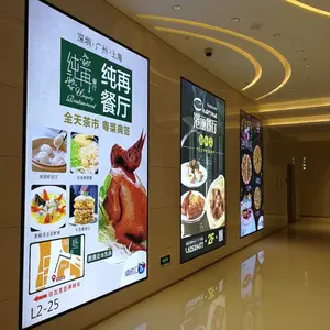 LED Light Box For Restaurant Cinema Marketing Led Wall Hanging Display Frame Advertising Light Box Led Menu Board For A1 Size