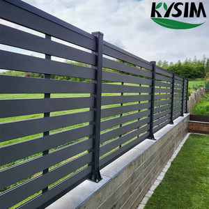 Paneles de valla privada para jardín, nuevo estilo, 10 años de garantía, bricolaje, seguridad al aire libre, madera, plástico compuesto, wpc - Product Image 6