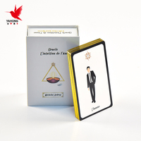Haute qualité personnalisé feuille d'or Oracle ponts en gros cartes d'affirmation guide anglais papier boîte en plastique emballage carte de tarot