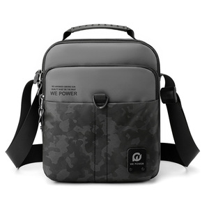 Sac bandoulière homme personnalisé tendance pour affaires, sac messager imperméable pour homme, sac à bandoulière simple pour extérieur - Product Image 1