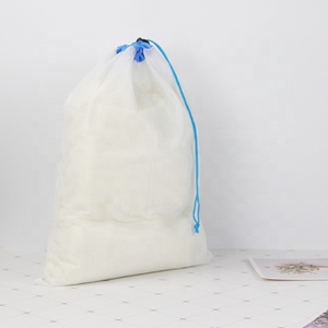 OEM/ODM Tùy chỉnh màu Trắng Tái sử dụng <span class=keywords><strong>Polyester</strong></span> lưới giặt túi giặt với tính năng di động và có thể giặt tùy chỉnh in logo - Product Image 5