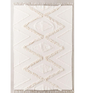 2025 Tufted Cotton Geometric <b>Print</b> Carpet Welcome Door Mat Home Floor Runner with Woven Fringe Machine Washable Area Rugs & Sets - Product Image 1