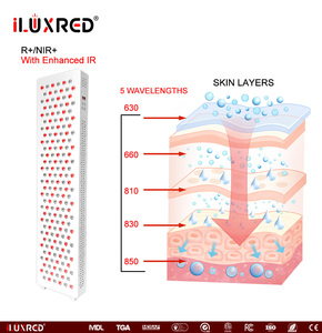 Panneau <span class=keywords><strong>de</strong></span> luminothérapie LED rouge ILUXRED OEM ODM à longueur d'onde personnalisable, lampe infrarouge corps entier, configuration sauna, panneau <span class=keywords><strong>de</strong></span> luminothérapie rouge - Product Image 2